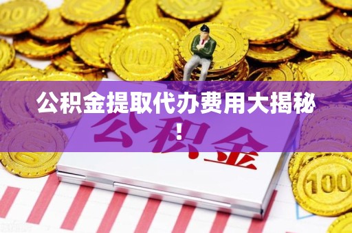 六安公积金提取代办费用大揭秘! 六安公积金提取代办费用大揭秘!